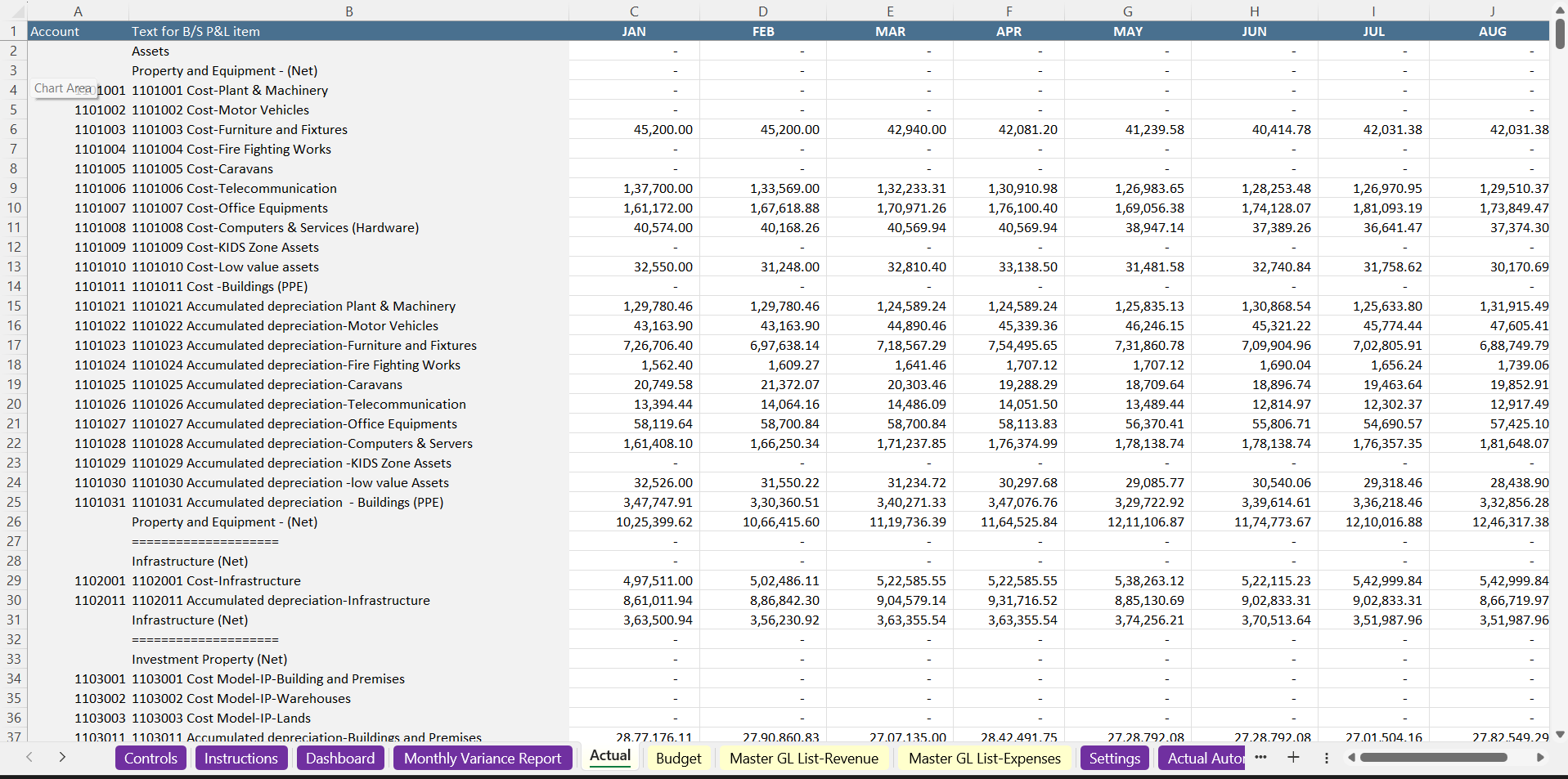 Update Master & Input Sheets - view 1