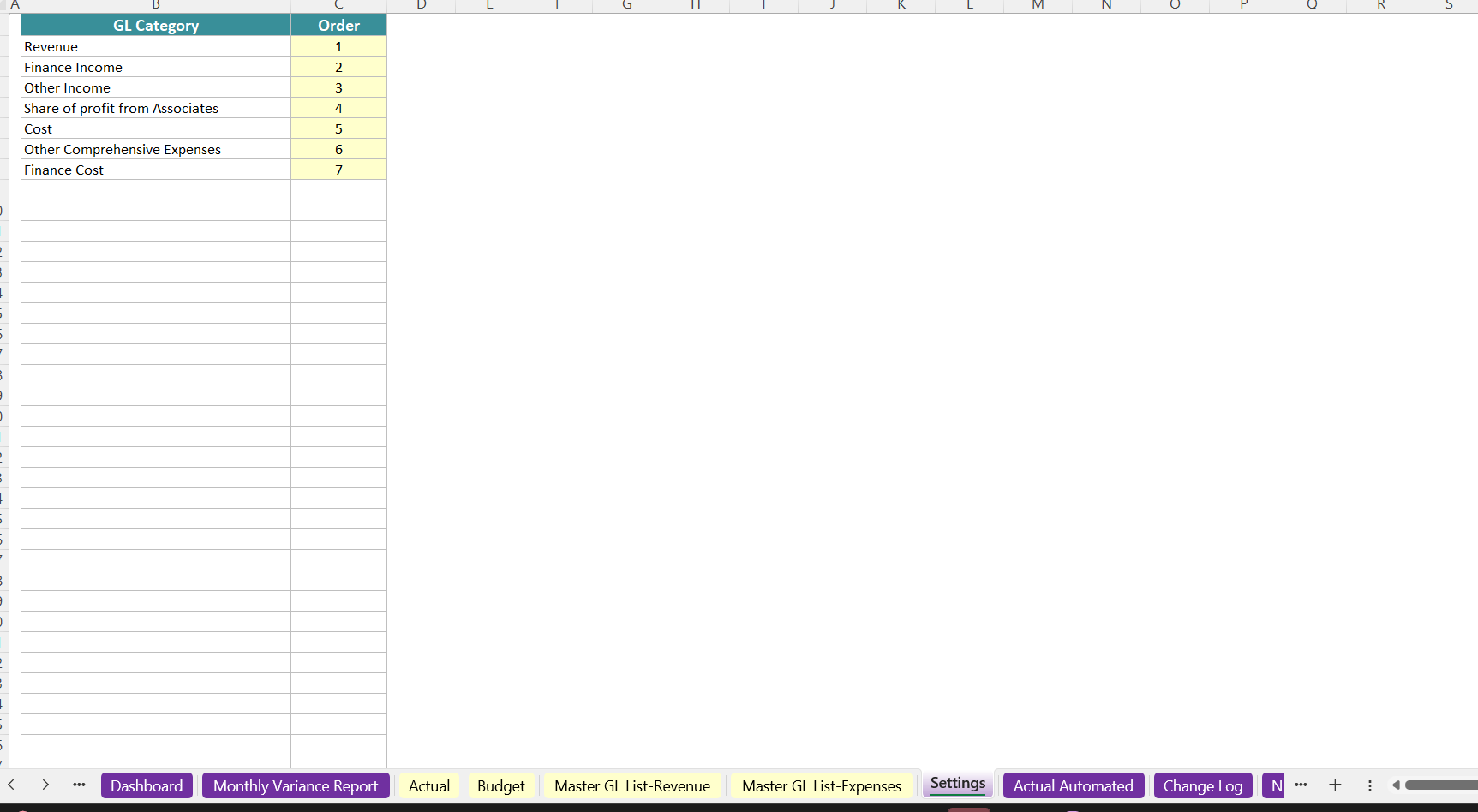 Customize Report Structure - view 1